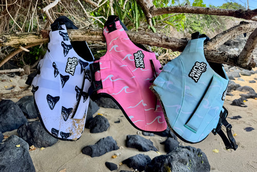 Shark Tooth Dog Life Jacket | Lightweight & Secure Fit | Dog Swim Vest