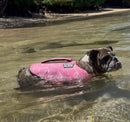 Pink Tide Dog Life Jacket | Quick-Dry & Adjustable | Dog Life Vest